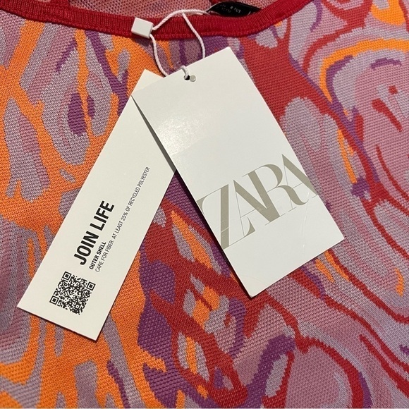 Zara, Women's Jacquard Bodysuit - Multicolor. Size: S. NWT. - Picture 5 of 15